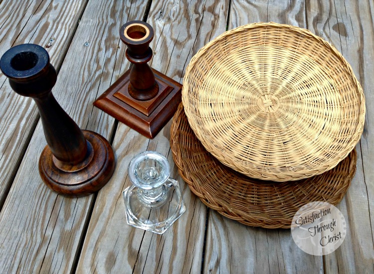 Summery Wicker Pedestal Plates DIY Satisfaction Through Christ