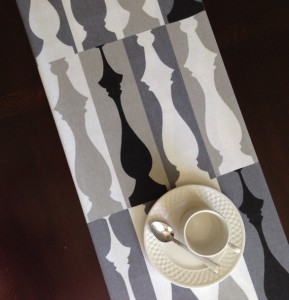 Modern Print Table Runner from The Clever Seam