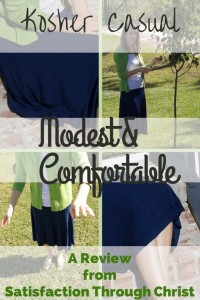 Kosher Casual: A Review from Satisfaction Through Christ | Searching for modest clothing can be frustrating. Modest outfits begin with modest clothes and they're hard to find. Hear my thoughts on Kosher Casual as an option for the Christian women's wardrobe!