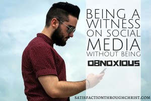 Is it possible to be a witness for Christ on Facebook without the obnoxious threat posts and lengthy sermons? What does the Bible say about representing Jesus online? 3 PRACTICAL suggestions from Satisfaction Through Christ to "redeem Facebook" and help you realign your Facebook with your faith!